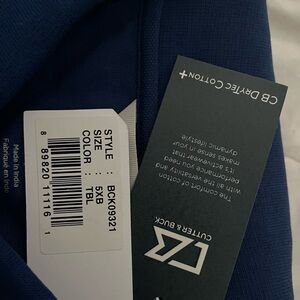 Cutter & Buck Blue CB DryTec Golf Shirt